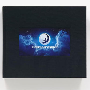 Black album with DreamWorks logo on a blue background